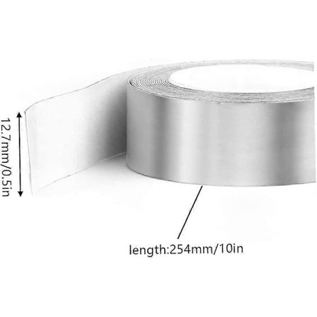 2025 Ny Golf Blytejp Hög Densitet Självhäftande Blytejp Silverbelagd Vikt Rulle 254x12.7mm