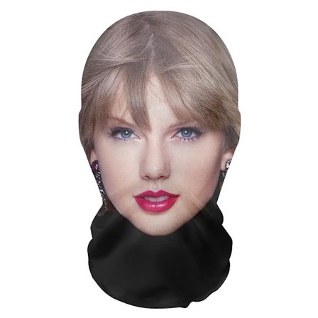 Taylor Swift Cosplay Maske med 3D-print, Menneskeansigt Cosplay Halloween Parodi Party Crossdressing Hovedbeklædning