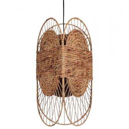 Riippuvalaisin "Lisa" vesihyasintista - Beige - L 30 x P 26 x H 55 cm