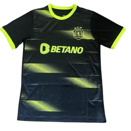 22-23 Lisbon svart custom drakt treningsdress kort ermet drakt T-skjorte