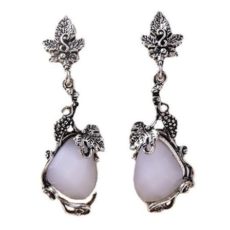 Legering Øredobber Utskåret Bladformet Lange Øredobber Dangle Øredobber Stjerne Øredobber