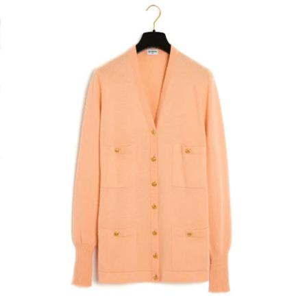 Chanel Vintage - Vintage Toppar - Orange - Dam - Storlek: M, Dam, Storlek: M