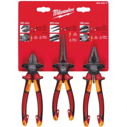 Milwaukee VDE 3 Tångsats, Tänger & tvingar