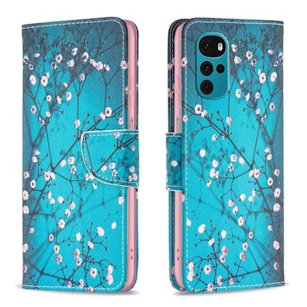 Wonderland Motorola Moto G22 flip etui - Blommeblomst