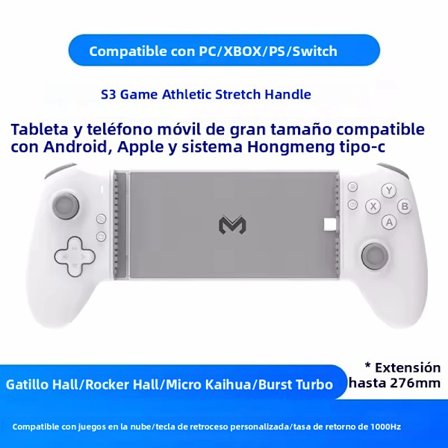 276 mm Gamepad Controller til Android Mobiltelefon PC Tablet Hall Effect Joystick Type C Command Game Controller