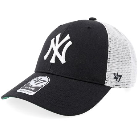 47 Brand - Negro trucker Gorra - New York Yankees Branson Black Trucker @ Hatstore