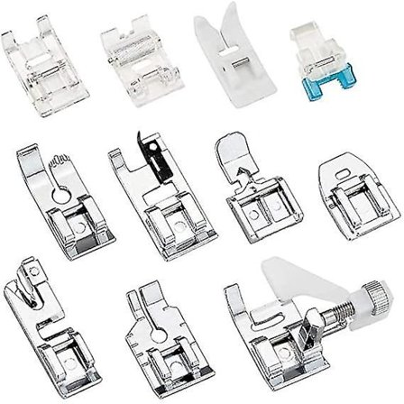 11 stk Trykfødder Symaskinefødder Til Singer Brother Syfodssæt Til Toyota Symaskiner