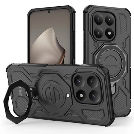 Tech-Protect Mobilskal för Xiaomi 15T MagSafe Tacticstand - Matt Svart