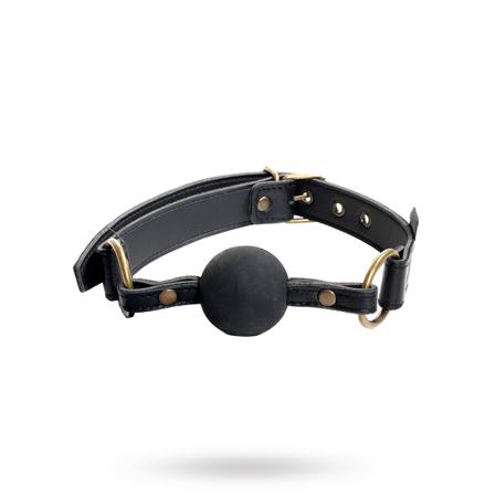 & Keep Quiet - Gag Black/Black - Vuxen.se - Håndjern og lænker, piske, gags, bondage, mundknebel, masker & øjenbind.