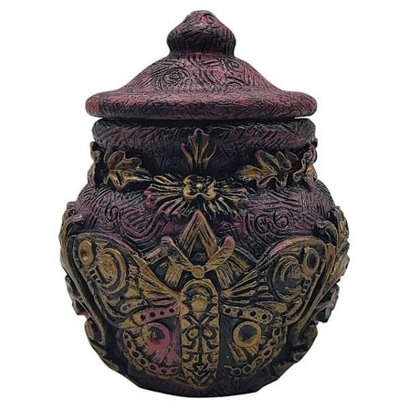 Antikt Brons Tom Antik Påfyllningsbar Doftbehållare - A