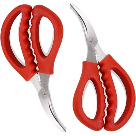 2 Pakke Fisk og Skaldyrssakse, Fisk Krabbe Rejer Hummer Saks