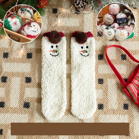 Coral Fleece Sokker Julesok 3 3