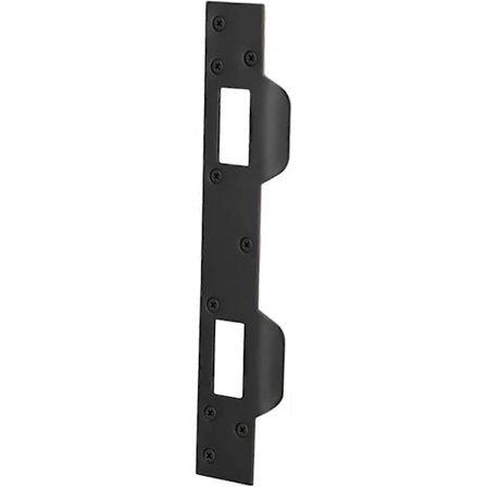 Svart Kraftig Säkerhetsdörr Slagplatta Monteringsskyddsplatta i Stål, 5-1/2