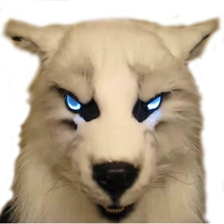 Varulvemaske med glødende øjne, bevægelige ører og kæber til Halloween-dekoration, cosplay-fest - Perfekt