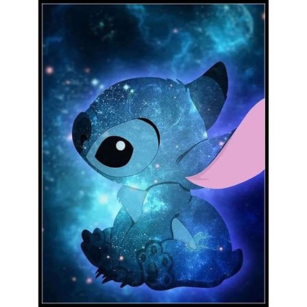 5D DIY Diamantmaleri Full Kit, Tegneserie Diamantmaleri Embro