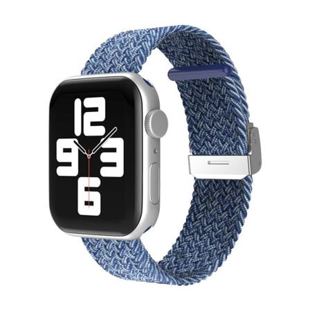 Apple Watch Kompatibelt Armband Elastiskt Blåmetallic38/40/41mm Blå One Size