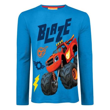 Blaze och monstermaskinerna barn t-shirt långärmad topp blz2027tsh blå Blue 6-7 years