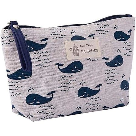 1 pakke kosmetik taske til kvinder, adorable rummelig makeup tasker rejse vandtæt toilettaske tilbehør arrangør dovendyr gaver