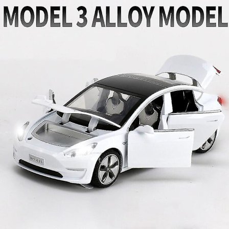 1:32 Tesla Model X Model 3 Model S Model Y Metalliseos Automalli Painevaletut Leluauto Ääni Ja Valo Lasten Lelut Lapsille Lahjat Poika Lelu[F2]