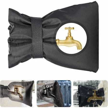 Ulkoinen hanasuoja, hanasuojus, ulkoinen hanasuojus, puutarhahanasuojat, hanan jäätymissuoja, uudelleenkäytettävä, 1 kpl