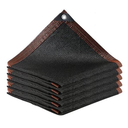 Solseil / Seilduk Solbeskyttelsesnett, HDPE-materiale, 85-90% UV-beskyttelse, svart