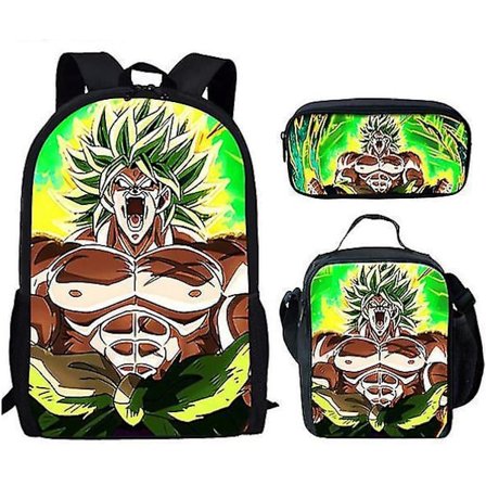 Dragon Ball Elementary School Theme School Bag 3-piece Set Computer Bag Messenger Bag Pencil Case