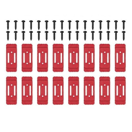 Kiinnitysjalat Milwaukee Packoutille - 16 kpl, Milwaukee Packout -tarvikkeille, jalkojen kiinnitysjärjestelmä