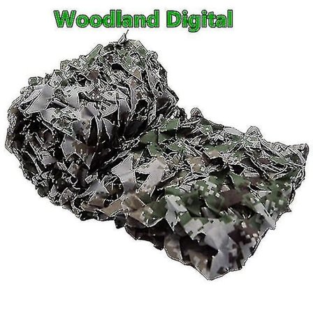 3x5m 3x8m 3x10m 4x5m Forstærket Camouflagenet Swimmingpool Strandpavillon Have Solskærm Camouflagenet 7 Farver Skovland Digital Skovland Digital