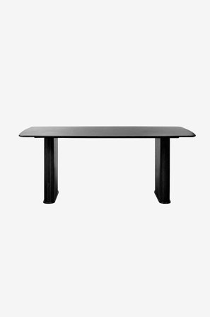 Håum - Bord Rondo 100x190cm bådformet - Sort - Spiseborde - Fra Homeroom