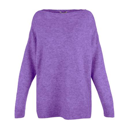 Penn&Ink N.y, Round-neck Knitwear Fioletowy, Kobieta, Rozmiar: S