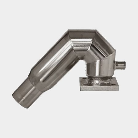 Udstødningsknæ, rustfri, til Volvo Penta 2001, 2002, 2003