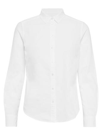 Jessie Shirt Langærmet Skjorte Hvid Gina Tricot