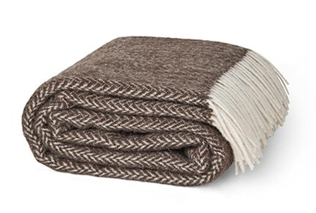 Elvang Hope-Ukraine Ullpledd 130x200 brun