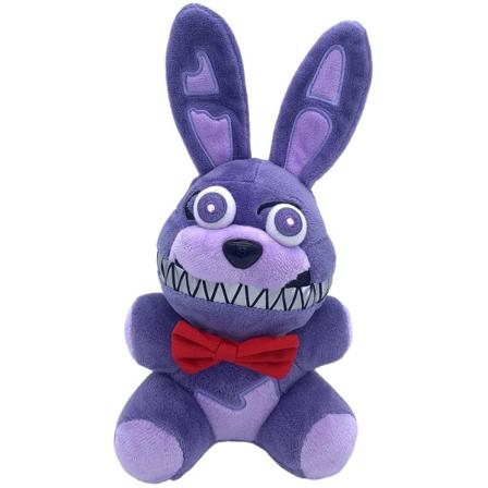 Nightmare Bonnie Plys 7 Tommer, 5 Nights at Freddy's Plysdyr, Plysdyr til Børn (Lilla Bonnie Kanin)