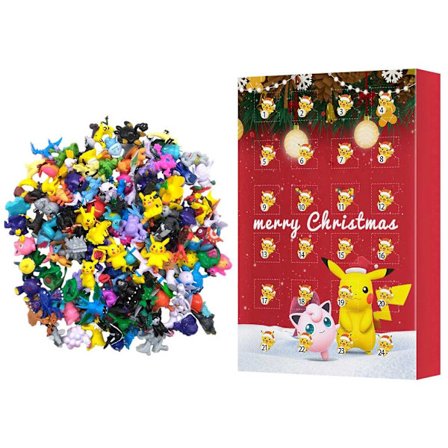 Julkalender med 24 animefigurer, adventskalender med överraskningsgåvor, julklapp till barn