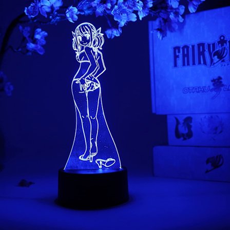 Lucy Beach Otaku Lampa – Fairy Tail – Anime Lampa Figur Natt