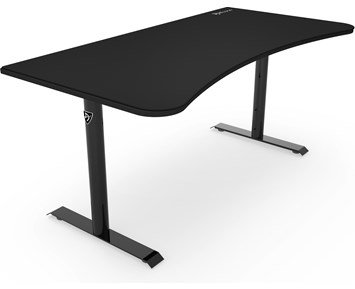 Arozzi Arena Pure Black - Stabilt gaming-skrivbord inklusive heltäckande musmatta