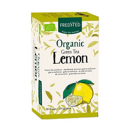 Fredsted The Økologisk Grøn Te m/citron 24 g, Helse & Madvarer, Te, Frugtte