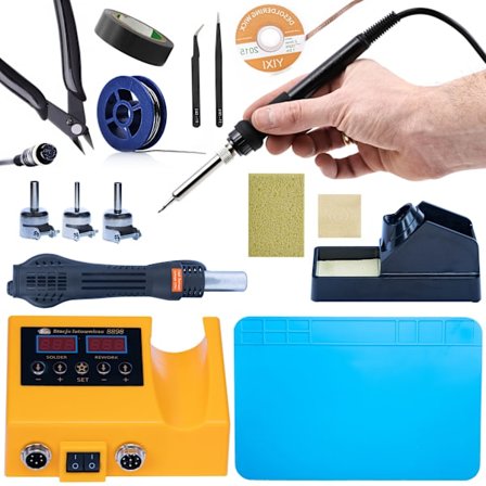 Juotinasema 2-in-1 OH660 Starttipaketti – 660W | LED-Näyttö | Lämpötila 100–500°C | 16 Osaa