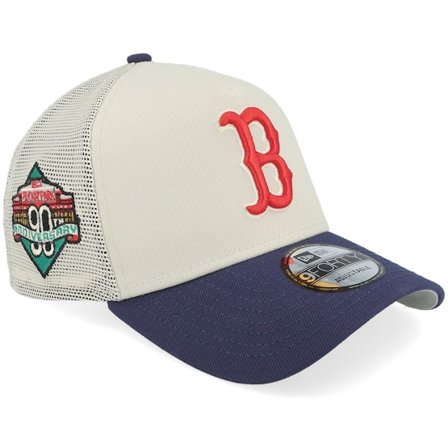 New Era - Beis trucker Gorra - Hatstore Exclusive x Boston Red Sox Exclusive Mix GCP 9FORTY Stone Grey/Navy Uv A-frame Trucker @ Hatstore
