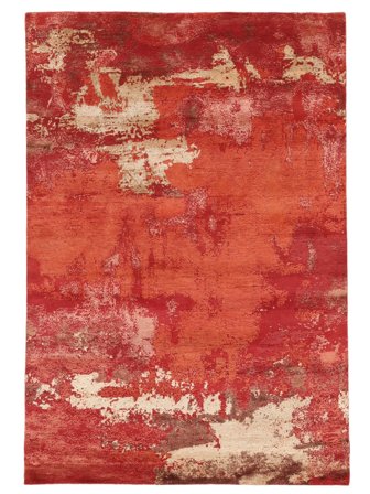Noué À La Main Contemporary Designs Tapis 168X246 De Laine Rouge Foncé/Rouge