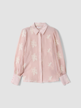 MATCH - Sandrine bluse - Marie Philippe - Str. 36 - Dame - Skjorter & Bluser - Lilla - 75% lyocell, 25% polyamid - resirkulert