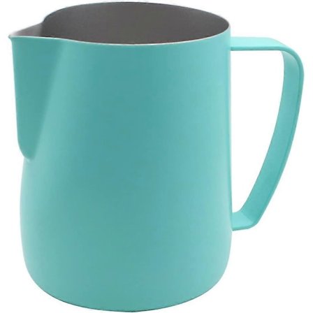 Mjölkskummare i rostfritt stål för kaffe, latte och mjölkskum 600ml Grön