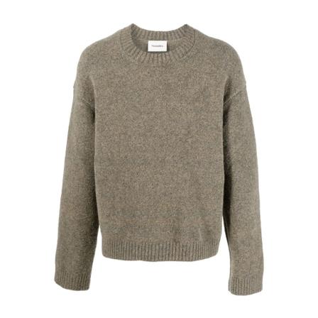Nanushka Round-neck Strik Grøn, Herre Strik, Størrelse: L