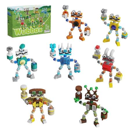 Modell Actionfigurer Monster Wubbox Film Byggeklosssett Murstein Gaveleker[HK]