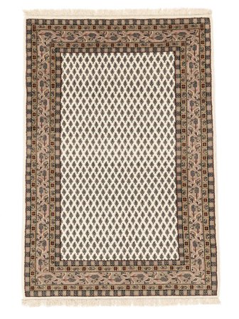 Tapis Mir Indo 122X179 Marron/Beige (Laine, Inde)