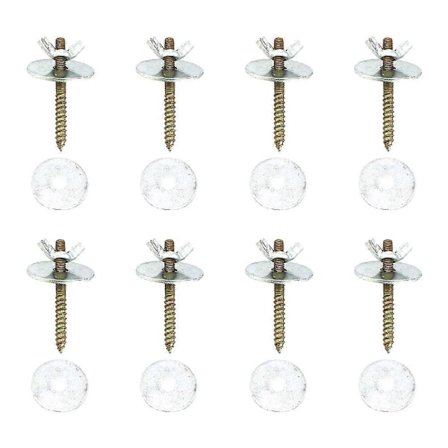 8 Sett med Skruer og Muttere for Fuglestativ Fuglebur Abbor Skruer Fugleabbor Fikseringstilbehør