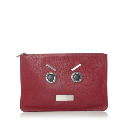 Fendi Vintage Pre-owned Clutch röd, Dam Vintage Väskor, Dam, Storlek: ONE SIZE
