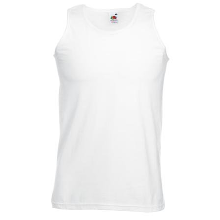 Fruit Of The Loom Herr Athletic Sleeveless Vest / Tank Top S Wh White S