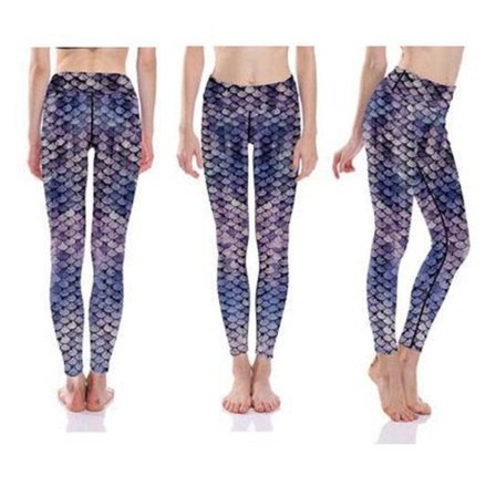 Lila Mermaid Yoga Leggings